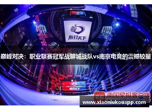 巅峰对决：职业联赛冠军战聊城战队vs南京电竞的震撼较量